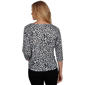 Womens Hearts of Palm Berry Fabulous Animal Square Ring Blouse - image 2