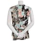 Womens Kasper Sleeveless Allover Floral Cowl Neck Top - image 3