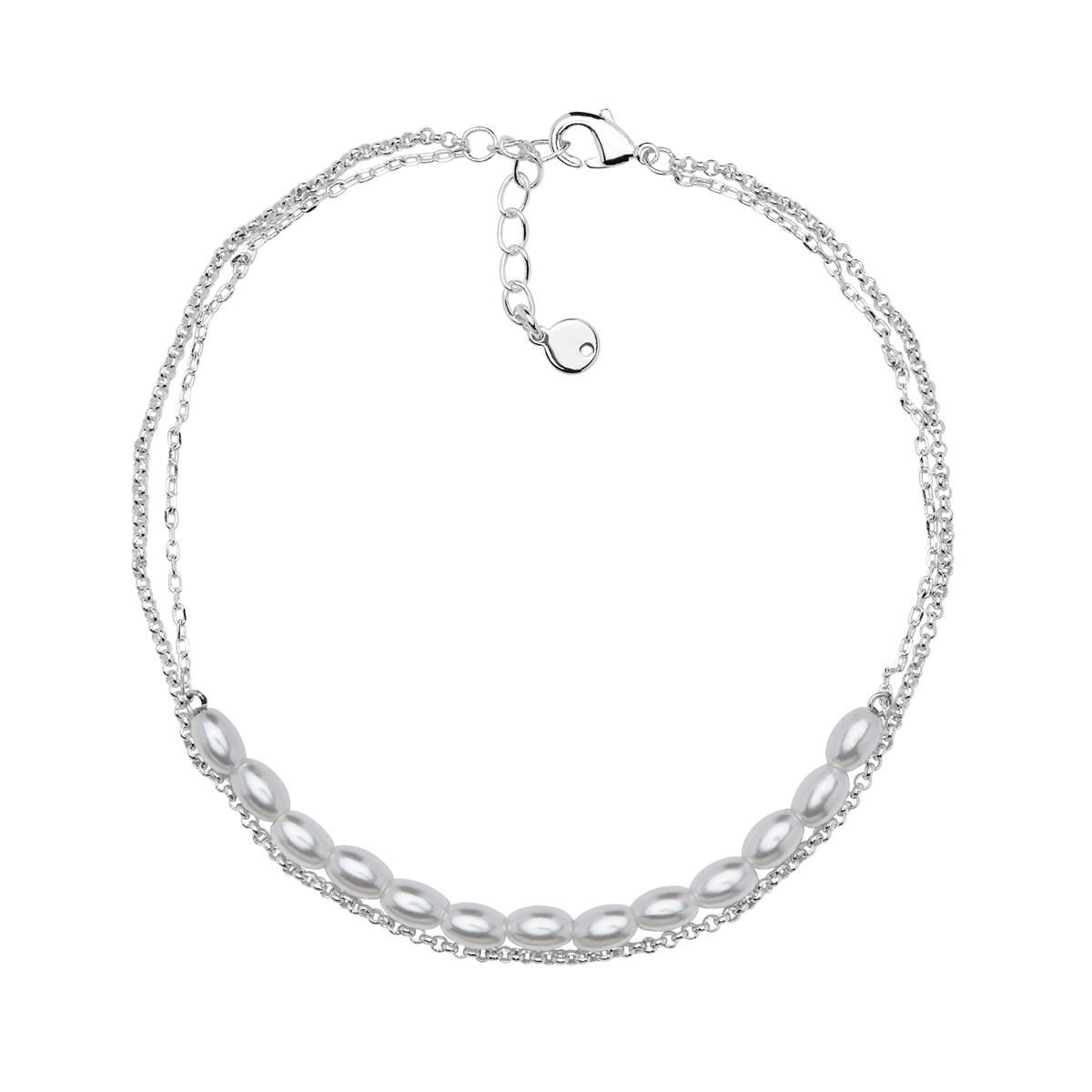 Barefootsies Simulated Pearl 2 Strand Anklet,New Products : American Fashion Style Bags On Sale