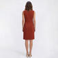 Womens Vivid Aura Sleeveless Zip Neck Diamond Knit Sheath Dress - image 2
