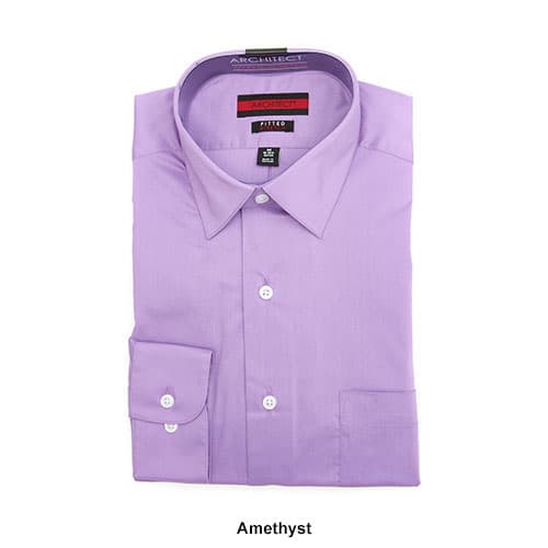 Mens Architect&#174; Long Sleeve Stretch Fitted Dress Shirt