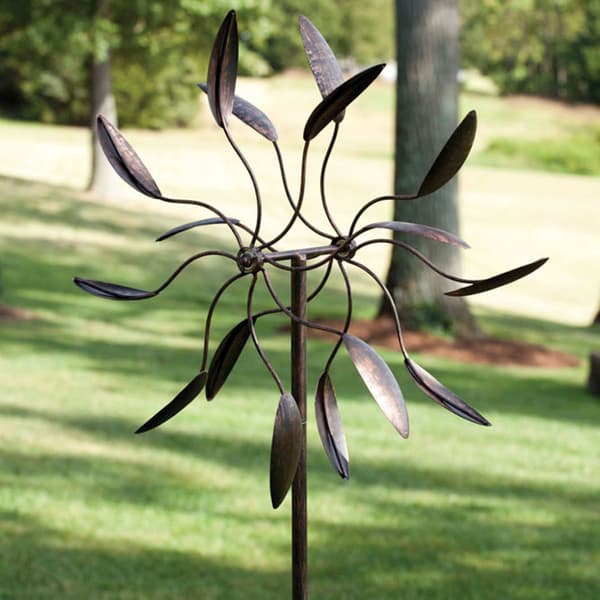 Evergreen Kinetic Garden Art Wind Spinner Sculpture - image 