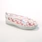 Womens Ashley Blue Embroidered Floral Twin Gore Flats - image 6