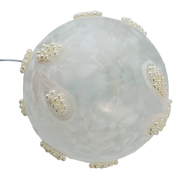 Kurt Adler 6pc. Glass White Pearl Ball Ornament Set