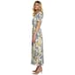 Womens Vivid Aura Short Sleeve Floral Mesh Maxi Dress - image 4
