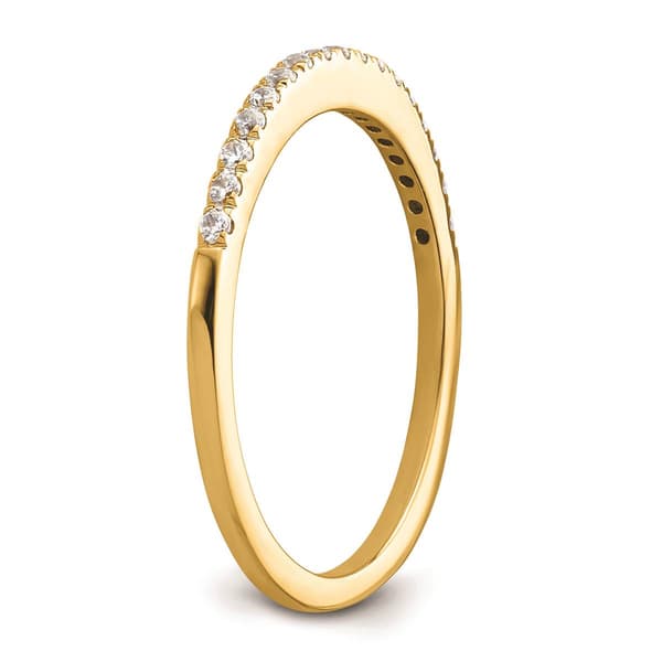 Pure Fire 14kt. Yellow Gold Lab Grown Diamond Wedding Band
