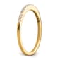 Pure Fire 14kt. Yellow Gold Lab Grown Diamond Wedding Band - image 6
