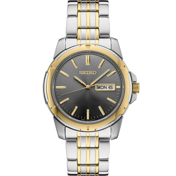 Mens Seiko Essentials 39mm Two-Tone Bracelet Watch - SUR356 - image 