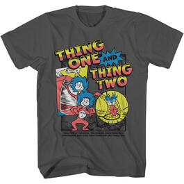Young Mens Dr. Seuss Short Sleeve Graphic Tee - Charcoal
