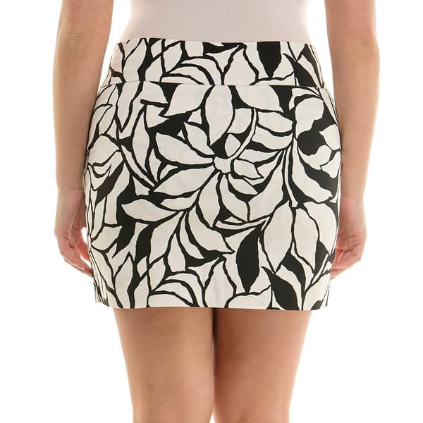 Womens Zac & Rachel Pull On Leaf Millennium Stencil Skort