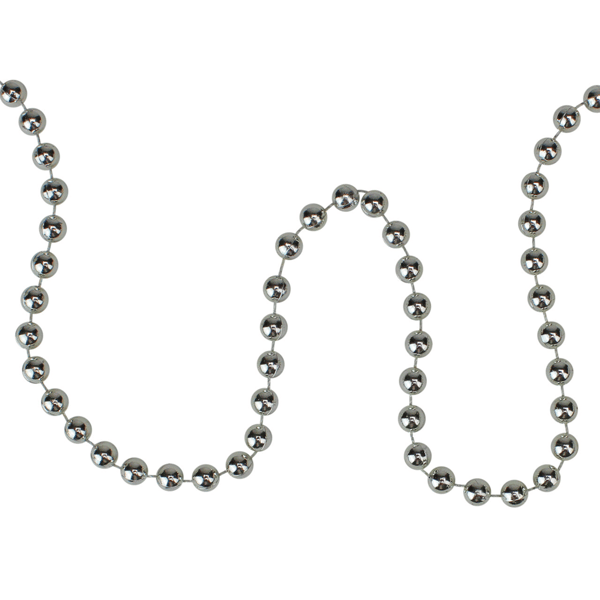 Northlight 15ft. Silver Shiny Beaded Christmas Garland