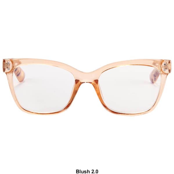 Womens O by Oscar Blush Square Readers Glasses