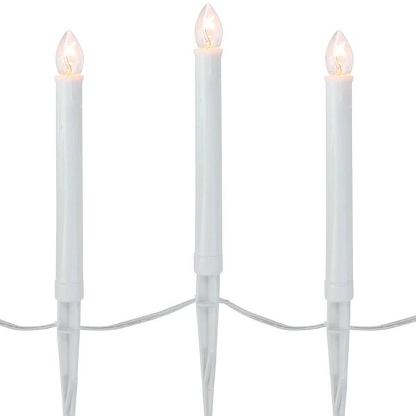 Northlight Seasonal Set of 10 Candle Christmas Pathway Markers - image 