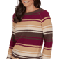 Womens Hearts of Palm Berry Fabulous Long Sleeve Tie Hem Sweater - image 5