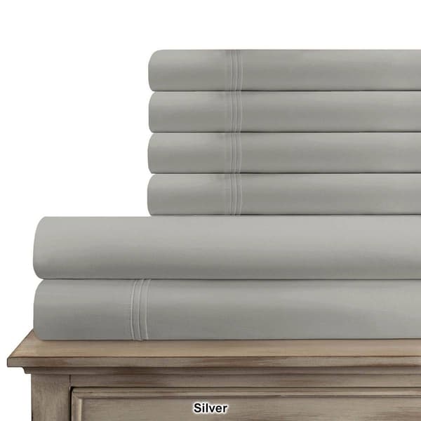 Superior 6pc. 1200 Thread Count Solid Deep Pocket Bed Sheet Set