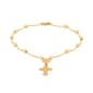Gold Classics(tm) Rosary Beads w/ Mary & Drop Crucifix Bracelet - image 1