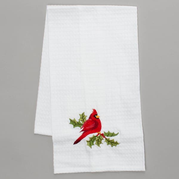 Cardinal Waffle Kitchen Towel - image 