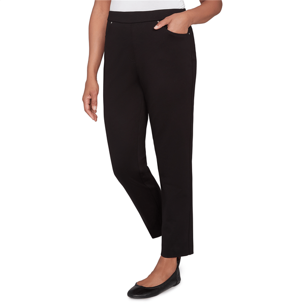 Womens Alfred Dunner Barcelona Ponte Knit Short Length Pants
