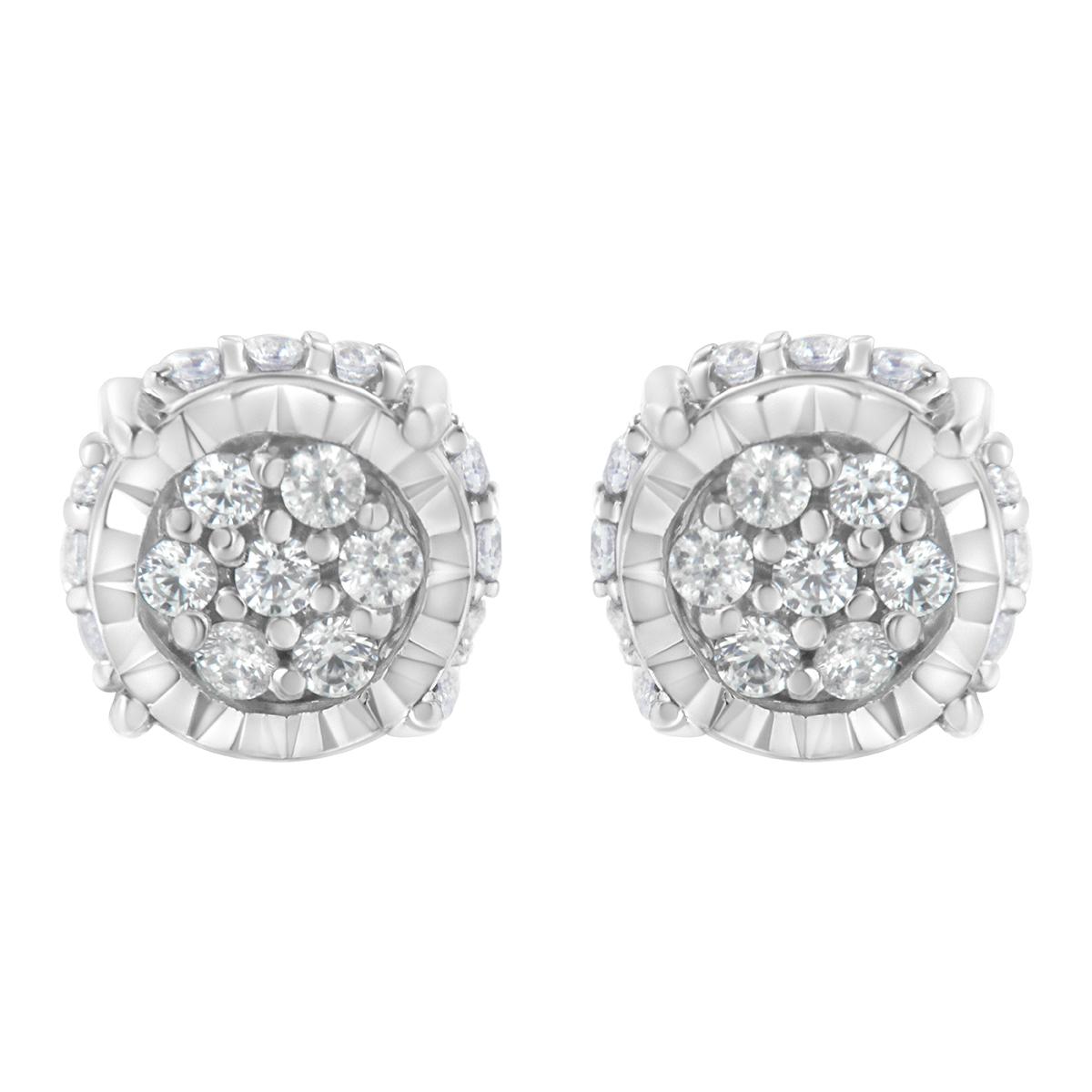 Diamond Classics™ 1/3ctw. Diamond Floral Stud Earrings