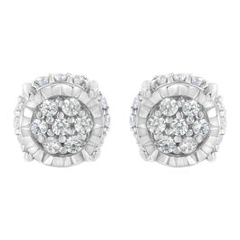 Diamond Classics&#40;tm&#41; 1/3ctw. Diamond Floral Stud Earrings