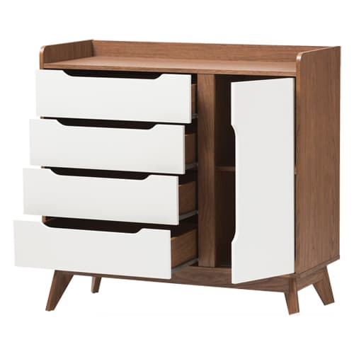 Baxton Studio Brighton Storage Shoe Cabinet