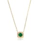Gemstone Classics&#40;tm&#41; 10kt. Yellow Gold Emerald Necklace - image 1