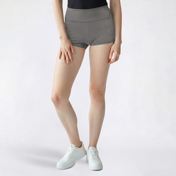 Juniors No Comment Fold Over Waist Bootie Shorts - image 