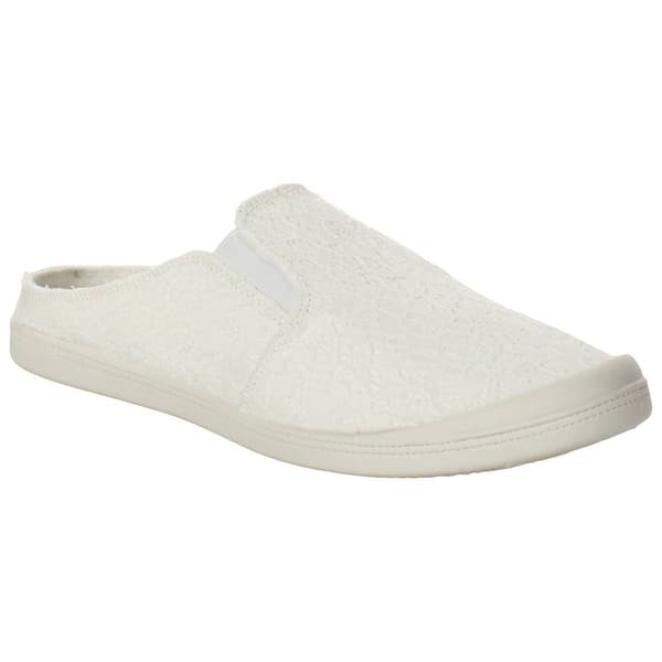 Womens Jellypop Wise White Lace Mule Sneakers - image 