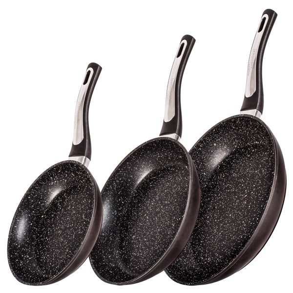BergHOFF Essentials 3pc. Nonstick Hard Anodized Frying Pan Set