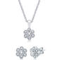 Nova Star(R) Lab Grown Diamond Flower Pendant & Earring Set - image 1
