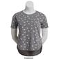 Womens Architect&#174; Short Sleeve Floral Pocket Tee - image 4