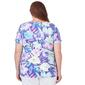 Plus Size Alfred Dunner Key Items Short Sleeve Floral Knit Tee - image 2