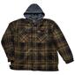 Mens Big & Tall Mountain Ridge Sherpa Lined Jacket - Green/Black - image 1