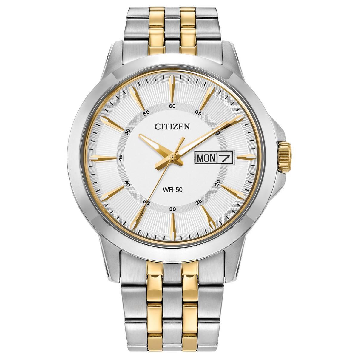 Mens Citizen® Quartz Two-tone Bracelet Watch -BF2018-52A