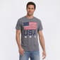 Mens Home of the Brave Halftone USA Graphic Tee - image 1