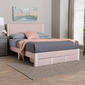 Baxton Studio Elora Modern Pleated Velvet Storage Queen Bedframe - image 8