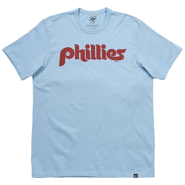 Mens ''47 Brand Short Sleeve Phillies Tee - Gulf Blue