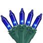 Brite Star 150ct. Blue Mini Christmas Lights - Green Wire - image 1