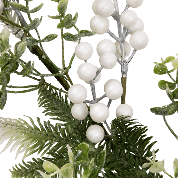 Northlight 5ft. Glittered Berries & Eucalyptus Christmas Garland