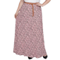 Plus Size NY Collection Belt Waist Dot Chiffon Maxi Skirt - image 1
