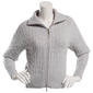 Juniors No Comment Double Zip Polo Collar Cable Jacket - image 1