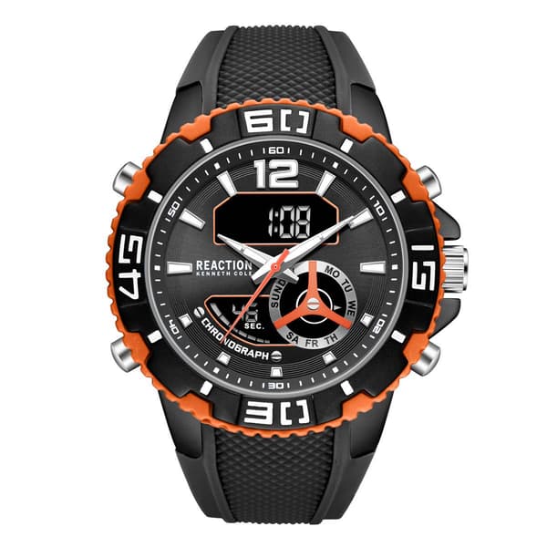 Mens Kenneth Cole Reaction&#40;R&#41; Ana-Digi Black Watch - KRWGP7005802 - image 