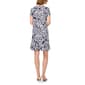 Womens MSK Short Sleeve Leaf Ruffle Hem Shift Dress - image 4