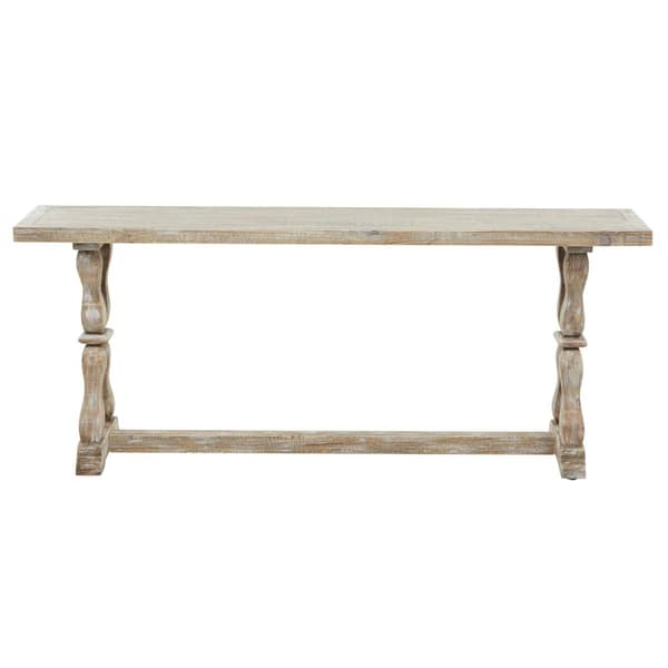 9th & Pike® Farmhouse Brown Wood Bench