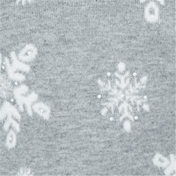 Plus Size Alfred Dunner Vail Snowflake Pearl Heathered Sweater
