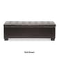 Baxton Studio Roanoke Contemporary Ottoman - image 2