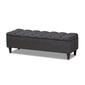 Baxton Studio Brette Wood Storage Bench Ottoman - image 8