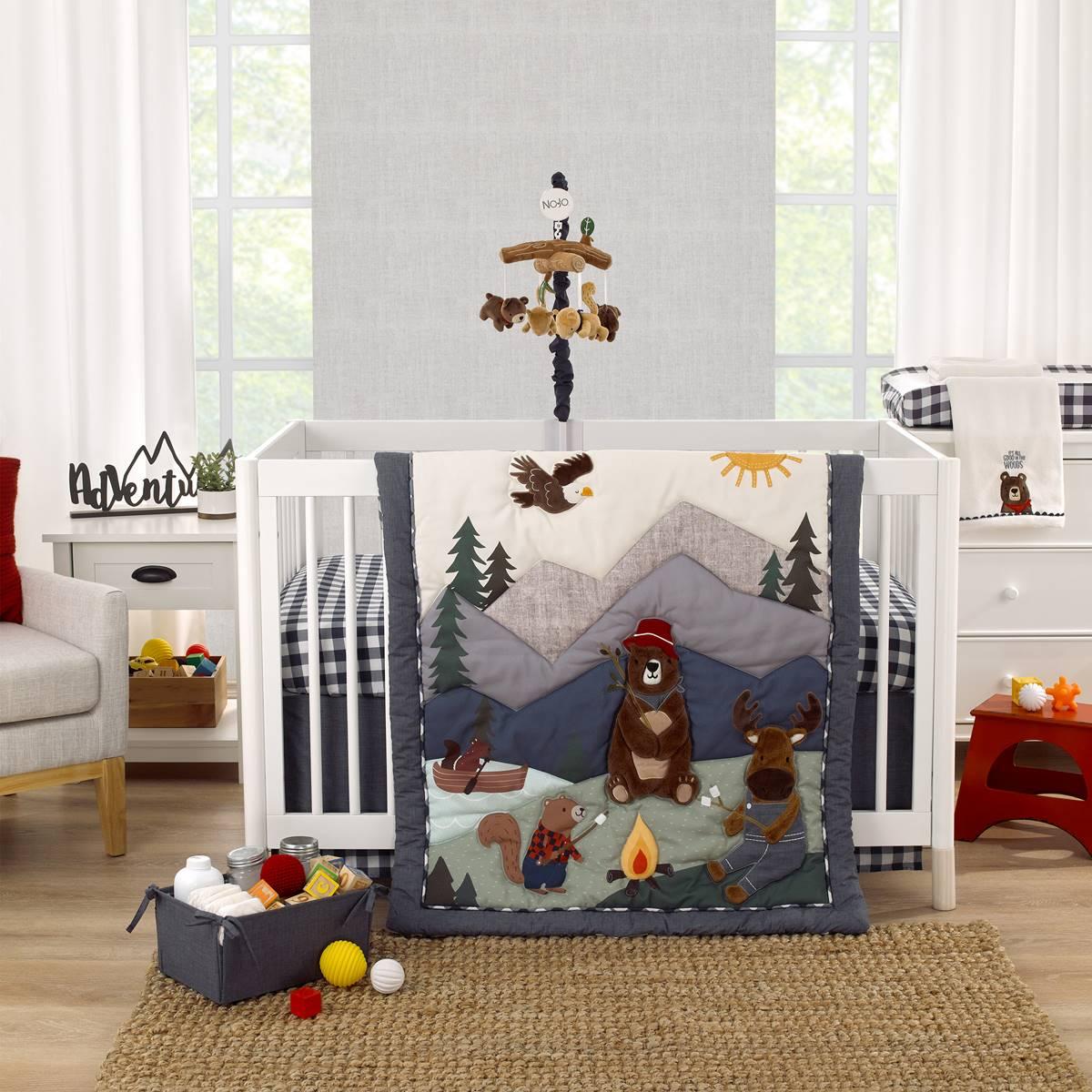NoJo Into the Wilderness 4pc. Crib Bedding Set