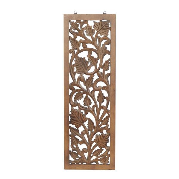 9th & Pike&#40;R&#41; Black Traditional Floral Wood Wall Decor - image 