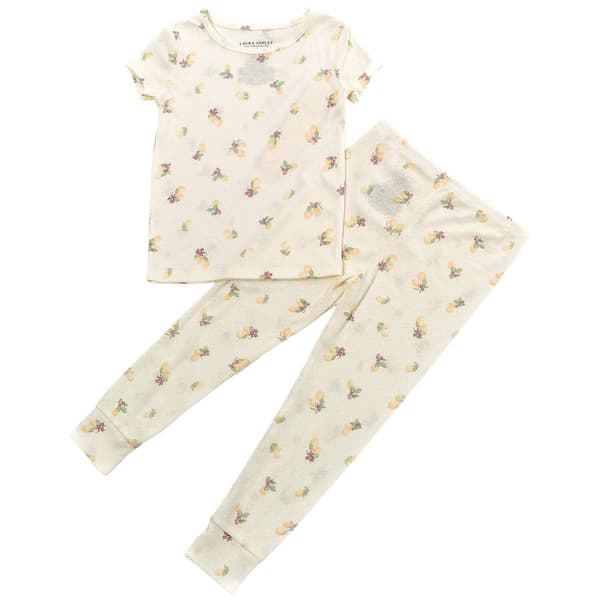 Toddler Girl Laura Ashley(R) Floral Short Sleeve Pajama Set - image 